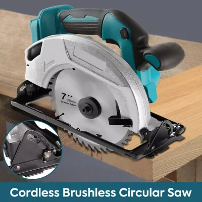 7  Cordless Brushless Circular Saw Replace Body + Blade For Makita 18V Battery • £65.99