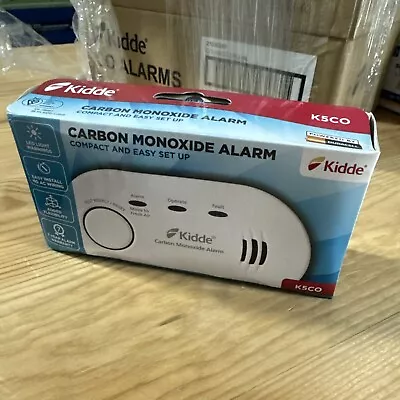 Kidde 5CO - 10 Year Life LED Carbon Monoxide Detector / CO Alarm With Batteries • £11.99