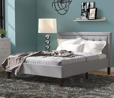 $459 • Buy Zinus Dachelle Bed Frame Fabric Base Double Queen King Single