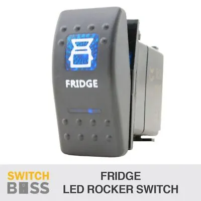 Rocker Switch FRIDGE - Blue - LED 4x4 Boat Caravan Marine 12v • $18.90