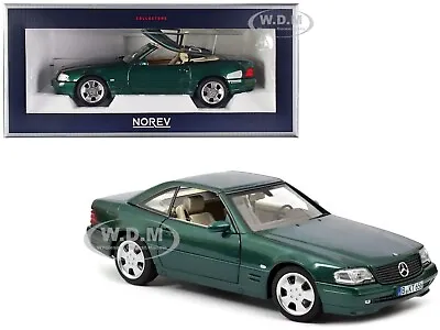 1999 Mercedes-benz Sl 500 Cabriolet Green 1/18 Diecast Model Car Norev 183753 • $109.99