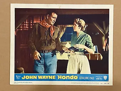 Hondo ‘53 John Wayne Hands Gun To Geraldine Page Western Lc • $95