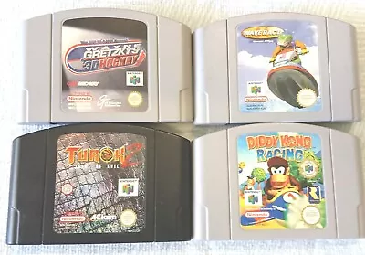 Nintendo 64 Games Bundle PAL Diddy Kong Turok 2 3d Hockey Wave Racer • $80