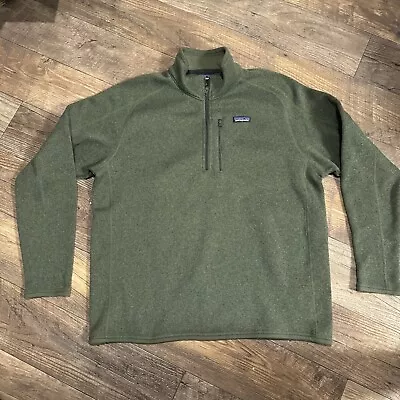 Patagonia Men’s Better Sweater 1/4 Zip Fleece Pullover Size (XL) X-large Green • $45