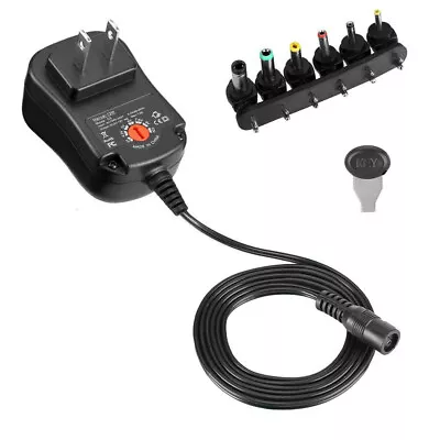 $9.39 • Buy Multi Tips AC DC Power Adapter Voltage Switching Power Supply Cord 12W 3V-12V
