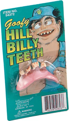 £8.49 • Buy Stupid Goofy Adult Fancy Dress Party Fake & Artificial Hill Billy Funny Teeth UK