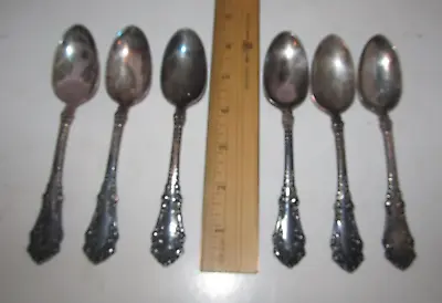 Six Vintage 1847 Rogers Bros XS Triple Silverplate Coffee Spoons • $24.99