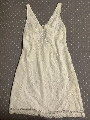 Mink Pink White Lace Mini Dress Medium • $6