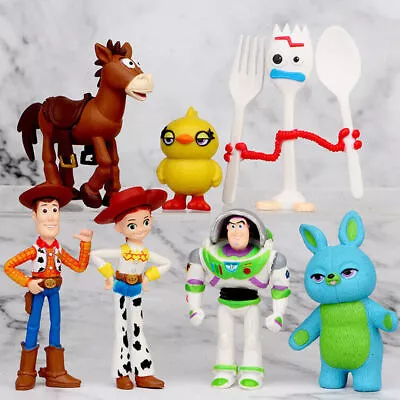 7Pcs/Set Toy Story 4 Figure Toys Character Woody Buzz Lightyear Jessie Kids Gift • $5.69
