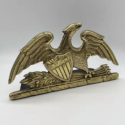 Single Virginia Metalcrafters Spread Eagle Brass Bookend VMC 8-9 1952 • $15