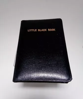Address Phone Book Dates Little Black Book Organizer  - NEW - Vintage Japan • $10