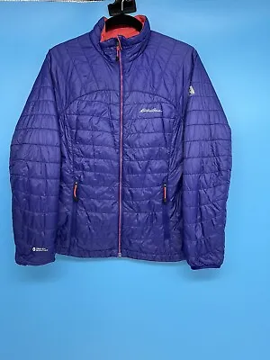 M Eddie Bauer First Ascent Pertex Quantum Womens Purple/Salmon Reversible Jacket • $31