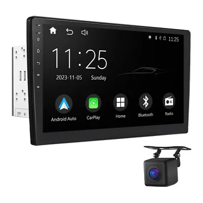 CAM+10.1  Double Din Car Stereo With Apple Carplay & Android Auto Play DSP Radio • $174.36