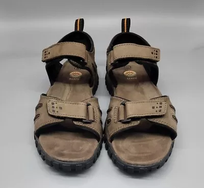 Earth Shoe Sport Sandals Brown Leather Adjustable Men Shoes Dennis Size 8 • $18.95