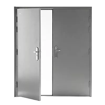Mount Double Steel Security Door With Frame And Hardware 32 1/4  Door Slab • $1234.05