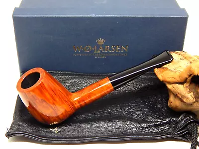 W.o. Larsen Unsmoked  Straight Grain 7  High Grade Brandy Estate Pipe Complete • $330