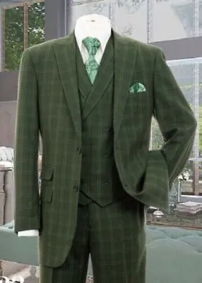 Men's 3 Piece Luxurious Suit With Vest Pants Two Button Two Side Vents Moden Fit • $109.98