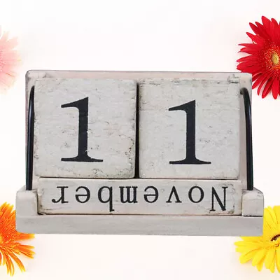 £14.31 • Buy Wooden?perpetual?calendar Woodsy Decor