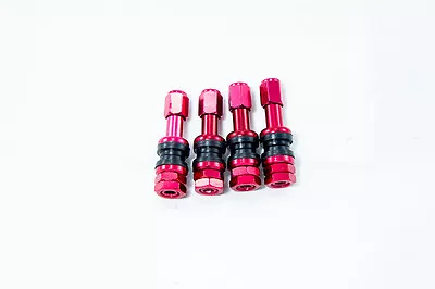 4 Aodhan V1 Bolt On Red Valve Stems Fits Rotiform 3Sdm Varrstoen Motegi Wheels • $19.99