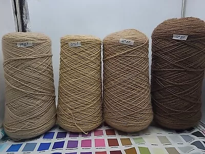 9 Lb 8.8 Oz Wool Yarn Weaving  Knitting Art Lot 800 Ypp  • $63