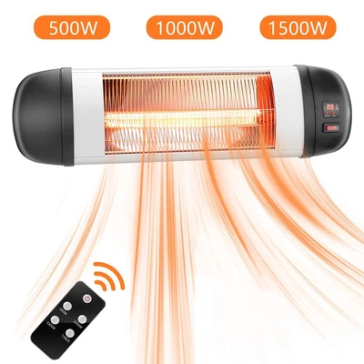 $48.69 • Buy Zokop 1500W Wall Mounted Electric Carbon Heater Home Outdoor Indoor LED Display
