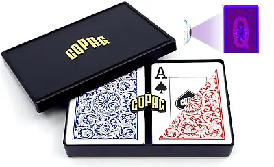 Infrared Marked Double Deck Copag Cards POKER SIZE & Infrared Aviator Sunglasses • £142.51