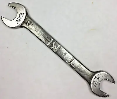 Vintage VLCHEK TOOLS W1820 Open End Wrench 5/8  X 9/16  Made In USA Tool Wrench • $8