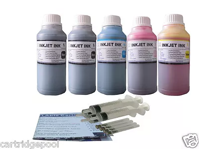 5x250ml ND® Refill Ink For Canon PG-240 CL-241 MX372 392 432 439 452 459 & GI-20 • $49.49