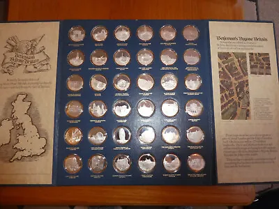 £850 • Buy Betjeman's Bygone Britain 36 Silver Proof Coin Collection John Pinches