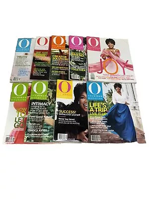 “O” Oprah Magazine Lot Of 9 Issues Years 2002 & 2001 • $48