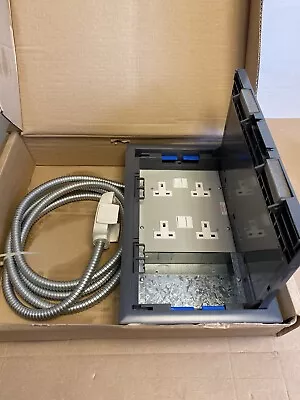 £79 • Buy Electrak CR102-R Pre-Wired 3 Compartment RCD Floor Socket Boxes With 3m Power