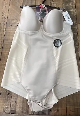 M&S New MagicWear Firm Control Strapless Body Opaline Colour Size 40B • £16