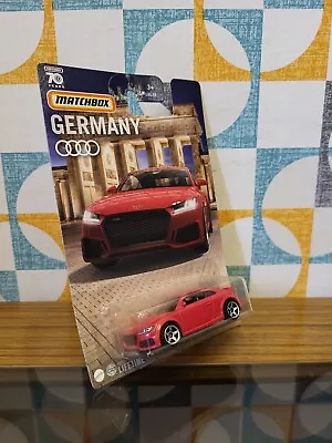 New Matchbox Germany Card 2019 Audi TT RS Coupe Red Model Toy Car BNIP • £9.99
