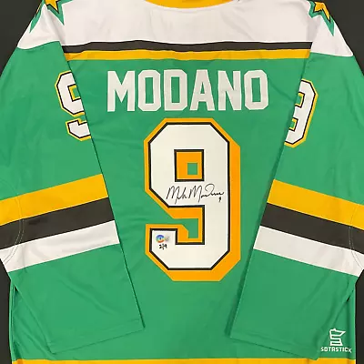 Mike Modano Autographed Fan HQ Exclusive SotaStick North State Jersey Numbered • $199.99