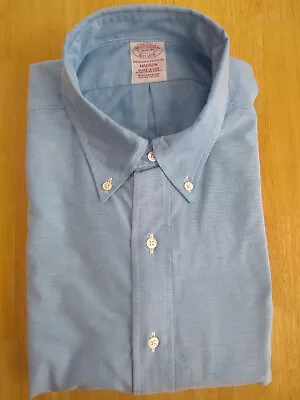 NWOT Brooks Brothers Blue Supima Oxford Button Down 16.5-35 Madison  MSRP $140 • $62