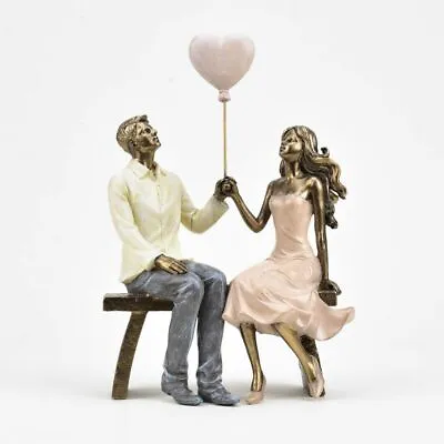 £26.99 • Buy Stunning Couple In Love With Balloon Figure Gift Ornament Figurine 24cm
