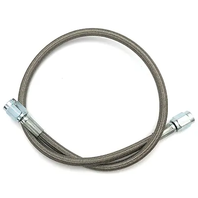 15  Braided Stainless Steel Brake Hose 3 AN To 3 AN Straight PTFE Lined • $14.20