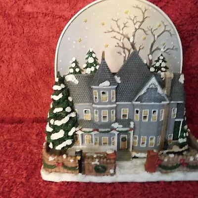 Colonial Christmas House 3d Effect With Tea Light In Background. • $15