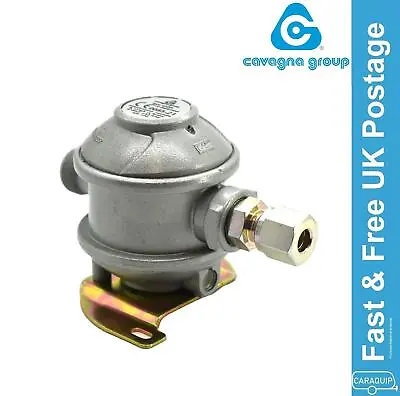 Caravan Gas Regulator Bulkhead Cavagna 8mm Straight Outlet 30MB Motorhome • £26.94