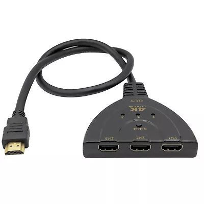 3 In 1 Out HDMI Converter Auto Select 4K 1080P HDMI Switcher For PS4 PRO XBox • $6.99