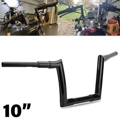 10  Inch Motorcycle Horn Ape Hanger Handlebar Fits For Harley Road Glide FLTRX • $115.25