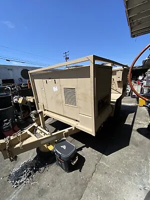 Military Grade Dual 35KW (70KW) Trailer Mounted Towable Generator (UNDER 600hrs) • $15950