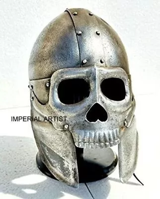 Medieval Armor Helmet Old Demonic Face Helmet | Knight Battle Ready Helmet | Med • £88.09