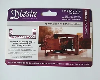 SHOP CLEARANCE Die'sire Create A Card Die - Brickwork New • £3.50