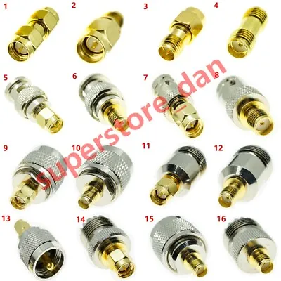 $2.84 • Buy RF Adapter SMA TO N UHF PL259 BNC RPSMA SO239 Male Female Connector Converter