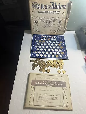 1968 Franklin Mint Antique CAR Coins Unopened Series 1 & 1969 Shell USA Coins • $17.50