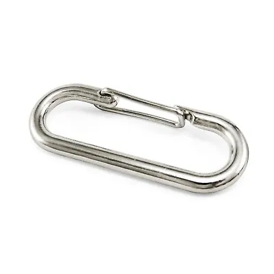 Oval Push Gate Spring Snap Open Hooks Spring Ring Key Carbine Camping B69 • £4.01