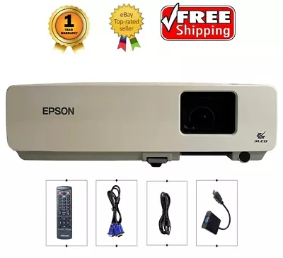 Epson PowerLite 83V+ 3LCD Projector Lightweight Multimedia XGA Resolution Remote • $92.65