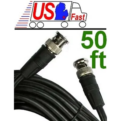 50ft/feet/foot HD-SDI RG59 Video Cable D BNC Male~M 75ohm 15M/Meter Cord/Wire • $19.99