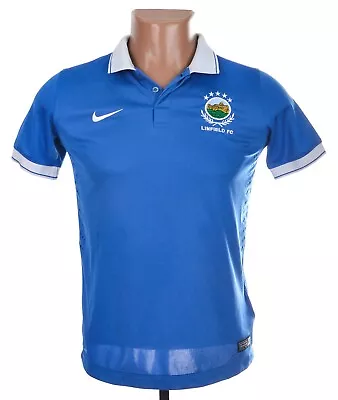 Linfield Belfast 2014/2015 Home Football Shirt Jersey Nike Yl Boys • £19.43